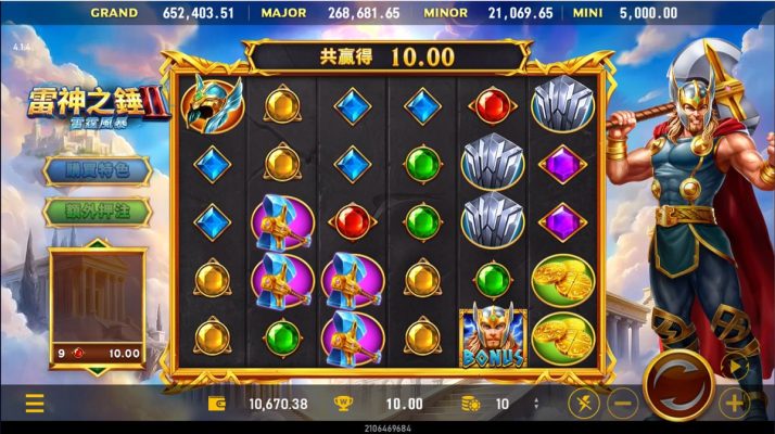 RSG雷神之錘2的RTP 95.98%數據不說謊！高爆發機台屬性與打法全解析